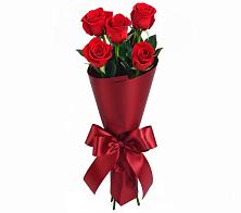 Букет 5 Красных роз Эдлесс Лав в Большегривском