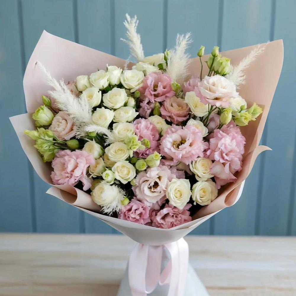 Букет цветов из: Альстромерии и Розы в Большегривском