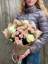 Букет цветов из:  Розы в Большегривском