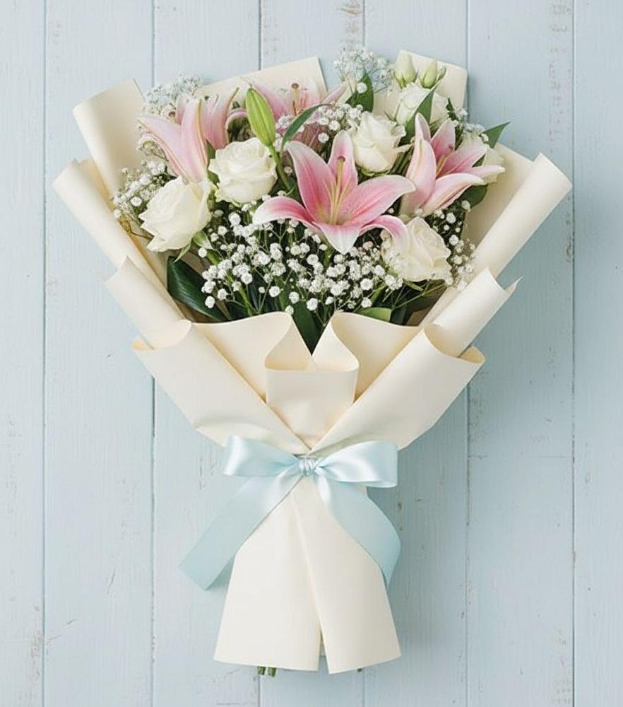 Букет цветов из: Лилии в Большегривском