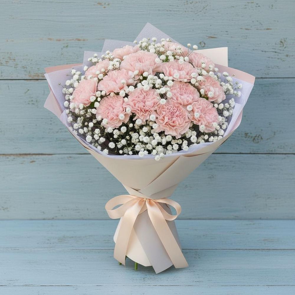 Букет цветов из: Гвоздики в Большегривском