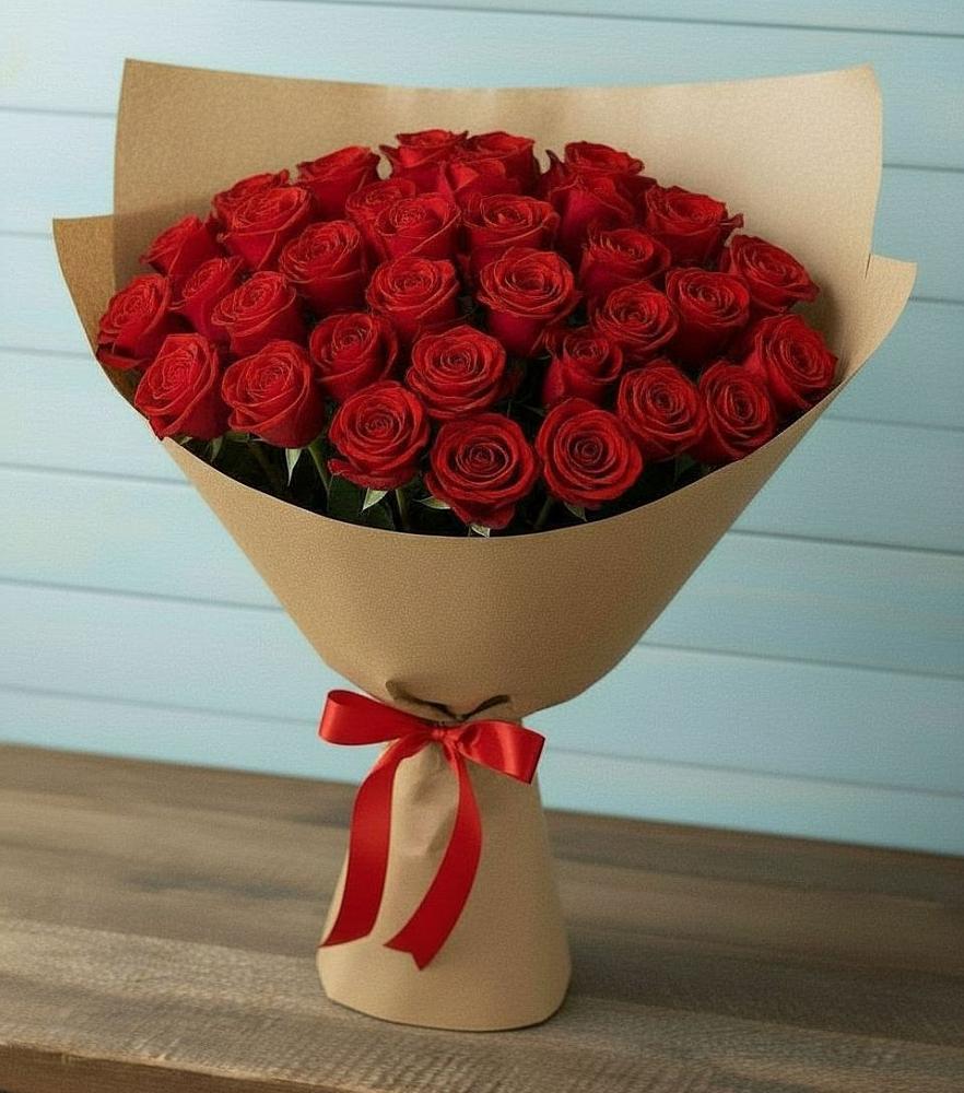 Букет Красные розы Милано в Большегривском