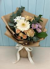 Букет цветов из:  Герберы и Хризантемы в Большегривском