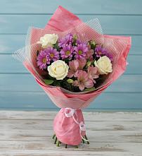 Букет цветов из:  Герберы в Большегривском