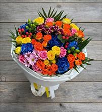 Букет цветов из:  Розы и Хризантемы #REPLACE_PRED# Большегривском