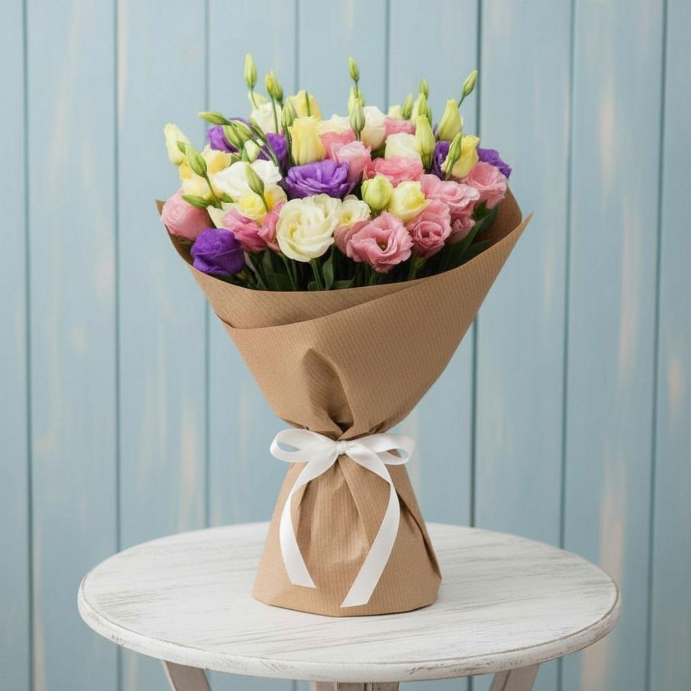 Букет цветов из: Лизиантусы в Большегривском