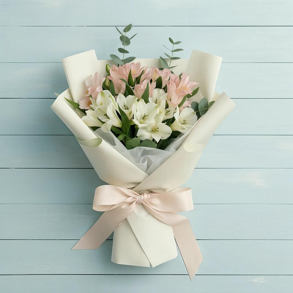 Букет цветов из: Альстромерии в Большегривском