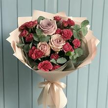 Букет цветов из:  Гвоздики и Розы в Большегривском