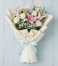 Букет цветов из:  Лилии в Большегривском