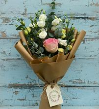 Букет цветов из:  Розы и Лизиантусы #REPLACE_PRED# Большегривском