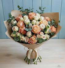 Букет цветов из:  Альстромерии и Розы в Большегривском