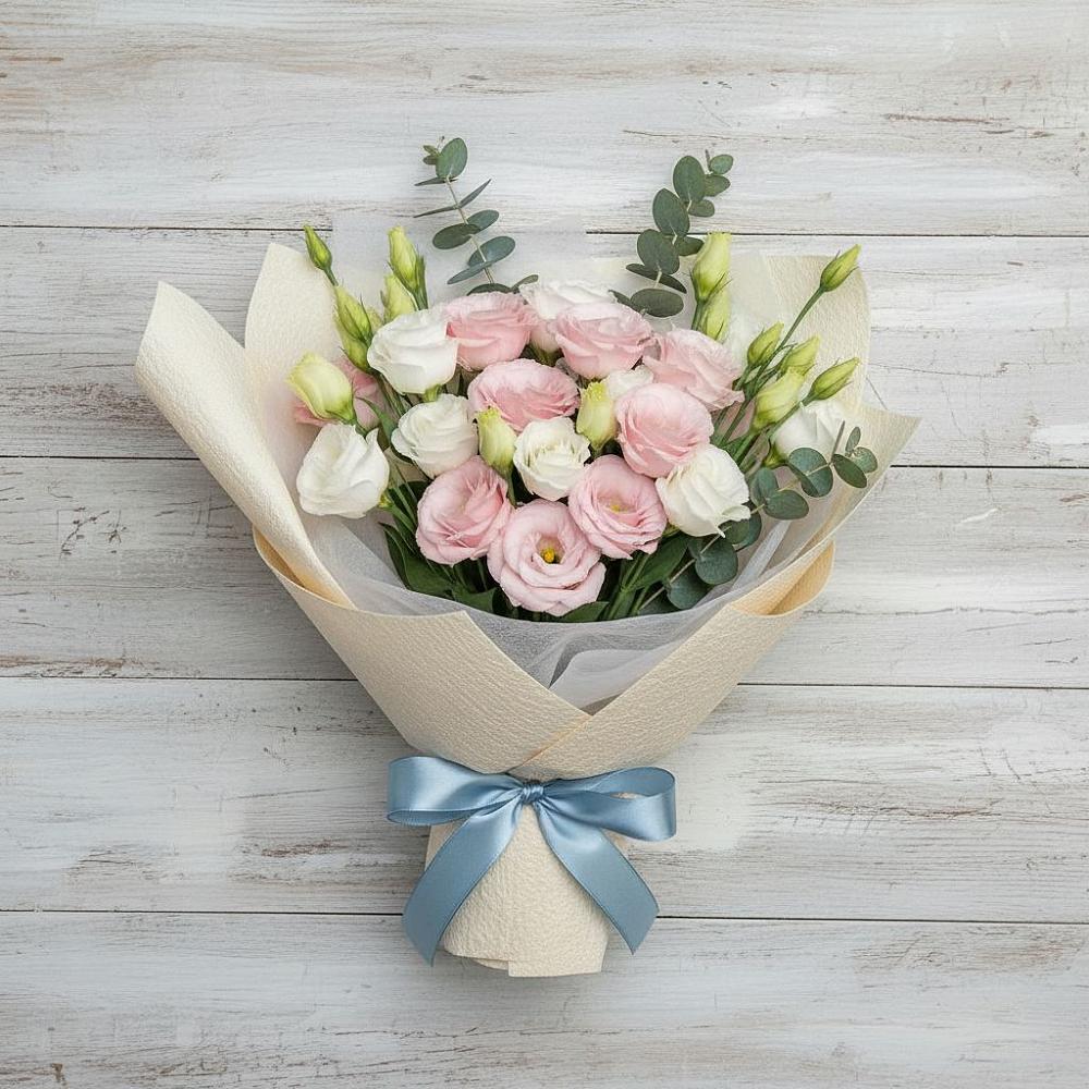 Букет цветов из: Лизиантусы в Большегривском